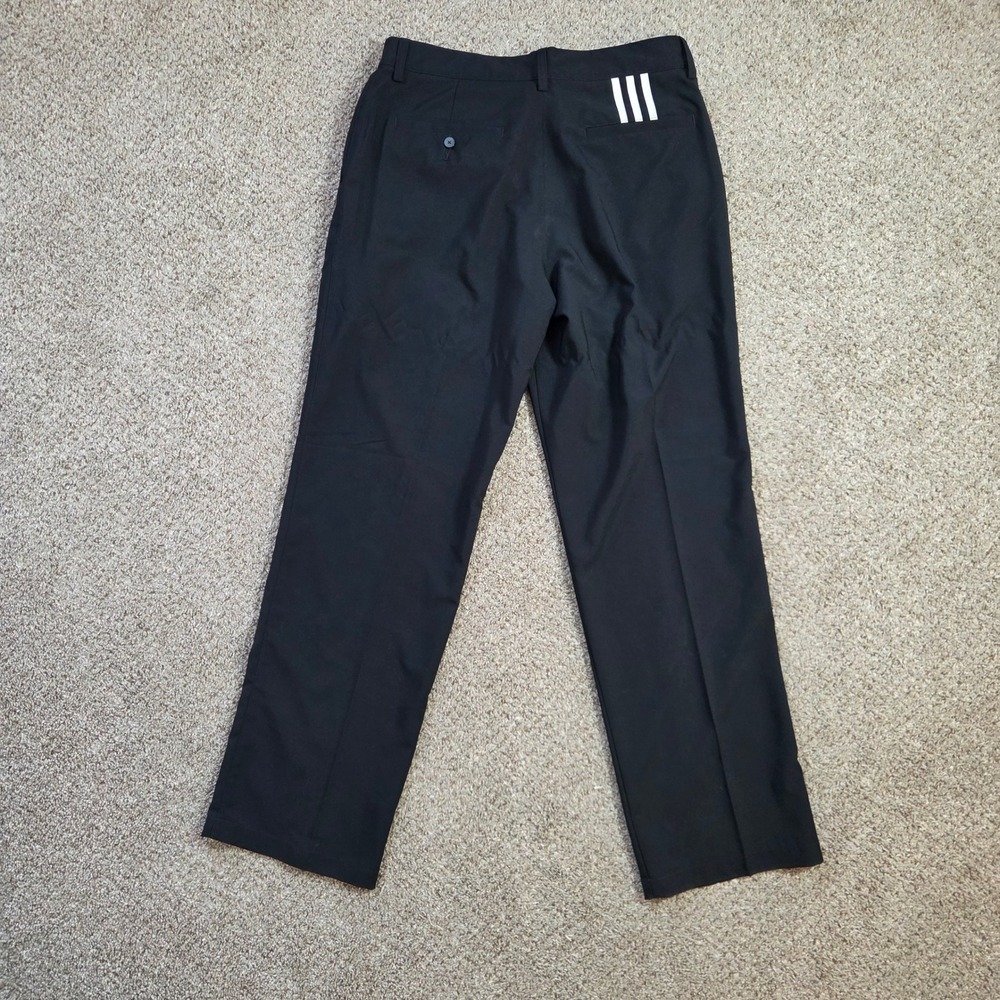 Adidas Climalite Mens Golf Pants Black 32x32 Flat Front Z91449 Athletic Trousers